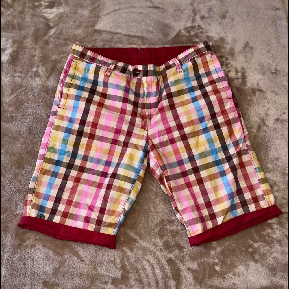 JET LAG BELTED REVERSIBLE SHORTS